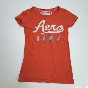 Aeropostale Original Orange Logo Tee